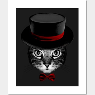 illusionist Cat V2 Posters and Art